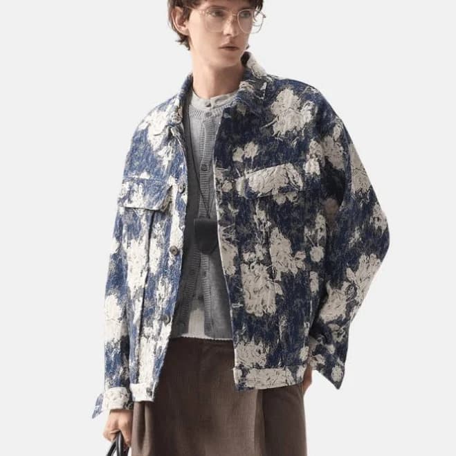 Abstract Overshirt Jacket