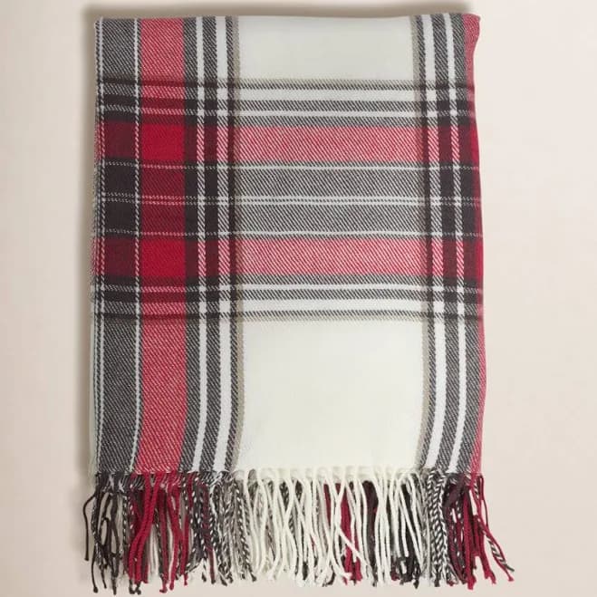 Plaid Design Throw Blanket