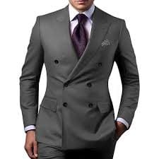 Men's Suit Formal Peak Lapel One Button 3 Piece Wedding Prom Party Slim Fit Tuxedo Blazer Set Army Green XS at Amazon Men's Clothing store