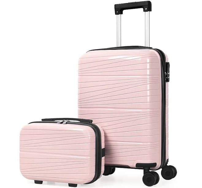 Hikolayae Horizon Log 2-Piece Hardside Spinner Luggage Set