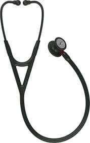 3M Littmann Cardiology Iv Stethoscope-Black Tube and Chestpiece Red Stem