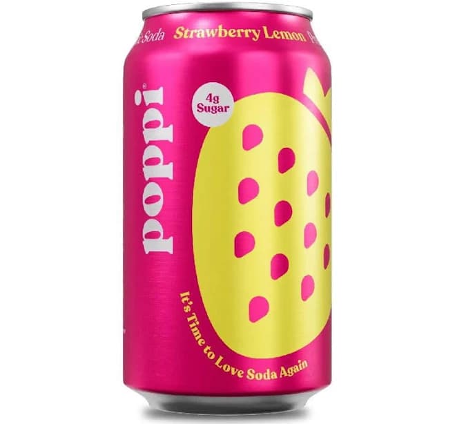 Poppi Strawberry Lemon Prebiotic Soda