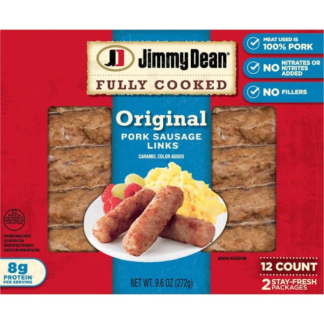 Jimmy Dean Fully Cooked Original Pork Breakfast Sausage Links