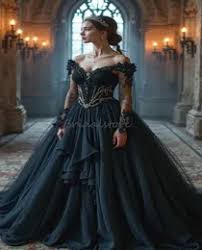 Dusty Pink Black Gothic Wedding Dress Off Shoulder Corset A Line Steampunk Bridal Gown With Lace Appliques And Back Lace Up Vintage Style From Bestdressing, $75.88 | DHgate.Com