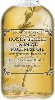 Honey Suckle Multi-Use Face, Body & Hair Oil - Hydrates Skin, Restores Shine - With Apricot, Coconut Oil & Vitamin E - 4 Fl Oz