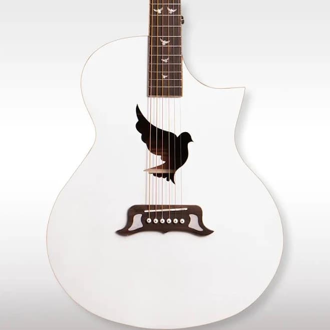 Lindo White Dove V3 Electro Acoustic Guitar