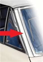 Firebird Central | 1967 - 1969 Firebird Convertible Outer Pillar Post Chrome Stainless Steel Trim Molding, Pair, Order Yours Now!