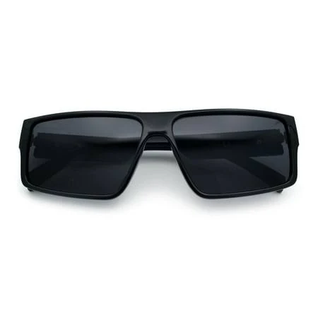 Locs Flat Top Rectangle Plastic Gangster Sunglasses