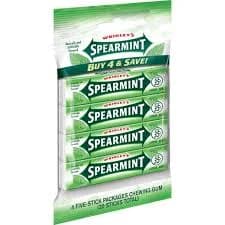 Wrigley Spearmint Chewing Gum Bulk Pack Stick