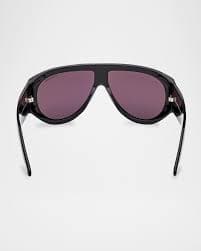 TOM FORD Men's Bronson T-Logo Shield Sunglasses | Neiman Marcus