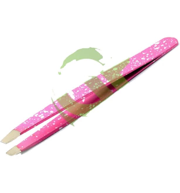 Medentra Pink Slanted Tip Tweezers