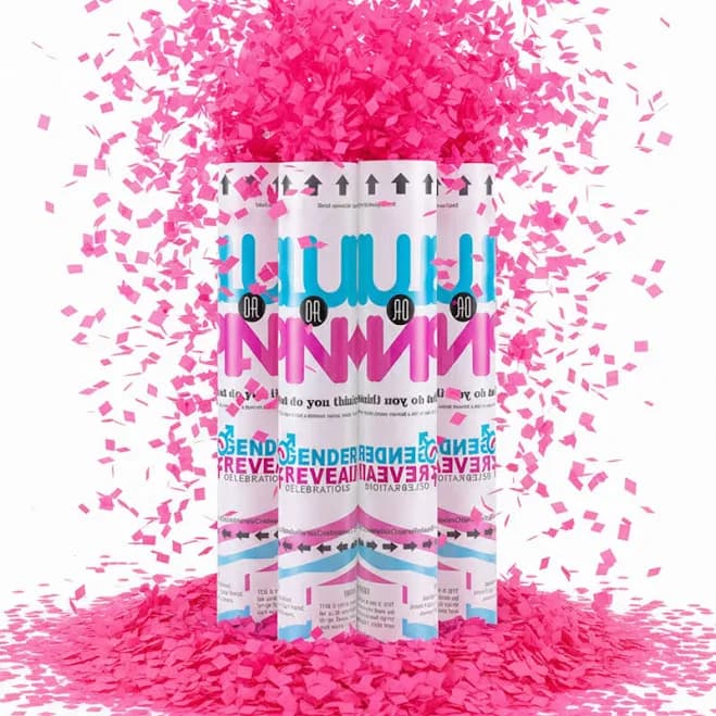 Gender Reveal Celebrations Confetti Cannons