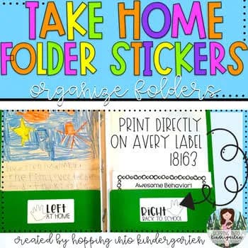 Avery Take Home Folder Stickers