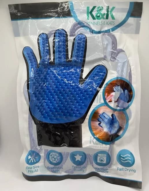 Silicone Pet Grooming Glove & Deshedding Mitt Cats Dogs Bathing