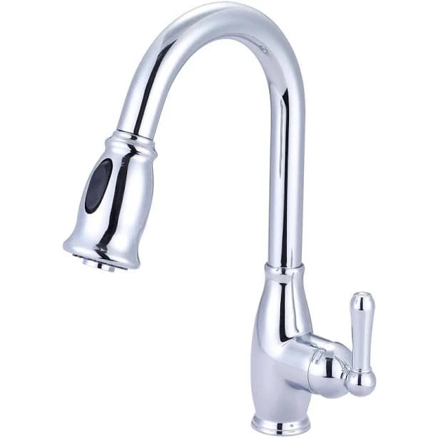 Olympia Accent Single Handle Pull-Down Kitchen Faucet