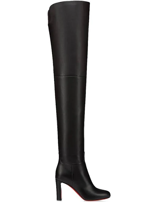 Christian Louboutin Women's Loo Calf Leather Thigh Boots