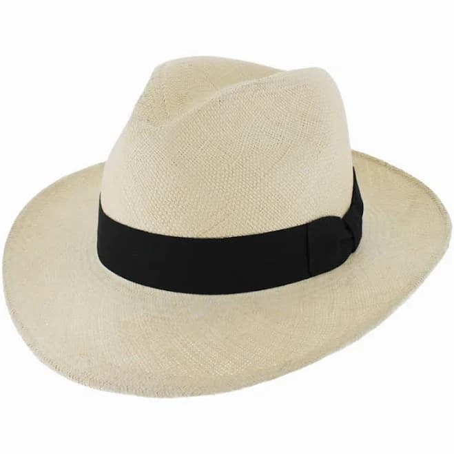 Panama Classic Straw Fedora Hat