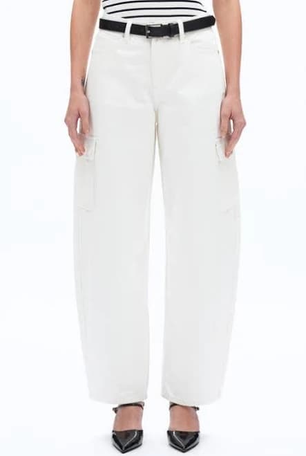 Bayeas Low Rise Barrel Cargo Jeans