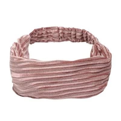 Women's Horizontal Stripes Wide Fabric Headband