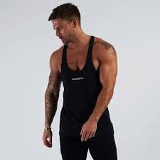 Men's Deep V Tank Top Cotton Gym Clothes Stringer Vest Summer Sportswear Breathable Moisture ng Stand Fit Ice Oxygen Bar - AliExpress