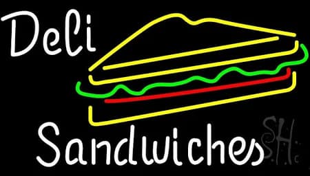 Deli Sandwiches with Logo LED Neon Sign