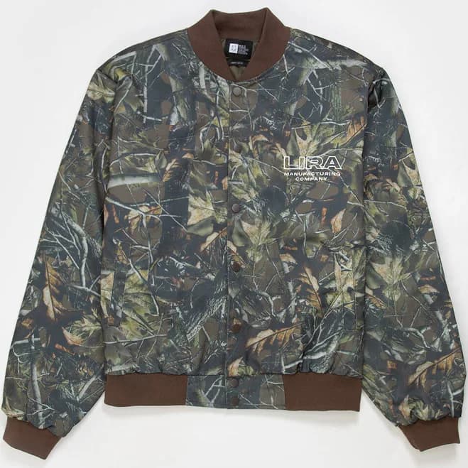 Lira Woods Men's Camo Bomber Jacket