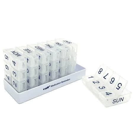 E-pill 8 Times A Day x 7 Day Large Weekly Pill Organizer