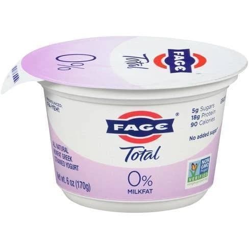 Fage Total Yogurt 0% Plain 7oz. 1 Pack