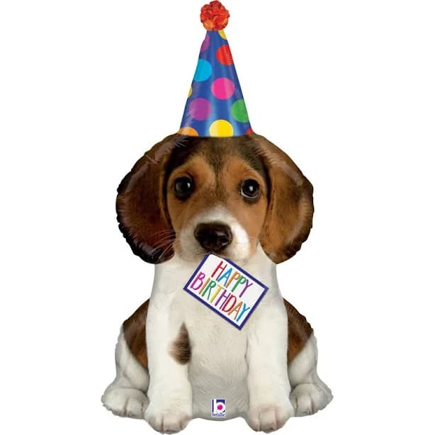 Happy Birthday Puppy Jumbo Balloon