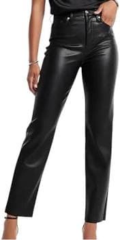 Express Women's Super High Waisted Faux Leather Pants