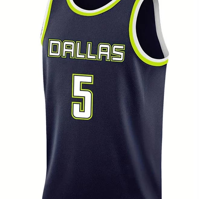 Dallas Men's Bueckers Vintage Number 5 Basketball Jersey