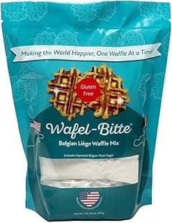 Gluten-Free Belgian Liege Waffle Mix with Imported Belgian Pearl Sugar - 19.2 Ounce (Pack of 1)