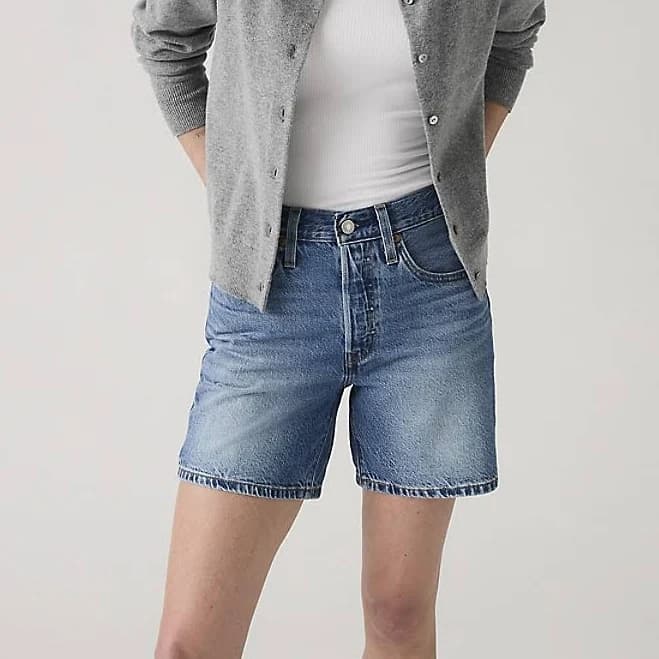 Levi's Women's 501 Mid Thigh Shorts
