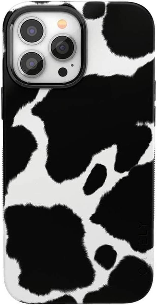 Casely iPhone 14 Pro Max Cow Print Case