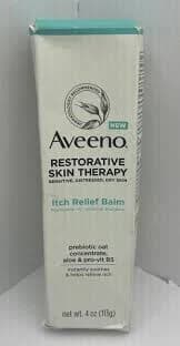 Aveeno Restorative Skin Therapy Itch Relief Balm, .4 oz READ Description