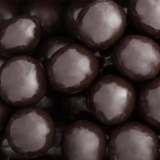 Dark Chocolate Triple Dipped Malt Balls in Bulk