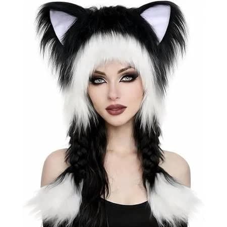 Furry Cat Ear Hat