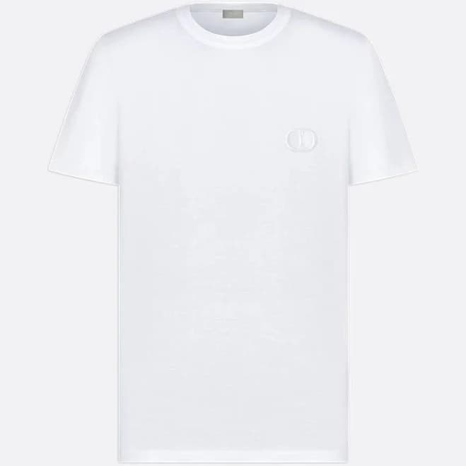DIOR 'CD ICON' LOGO T-SHIRT BLUE
