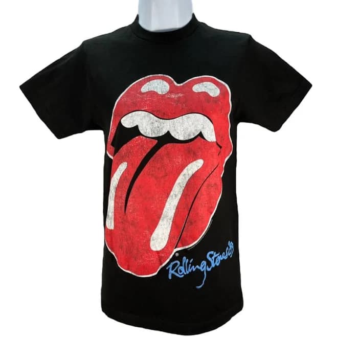 Adult Official Rolling Stones '89 Distressed Tongue