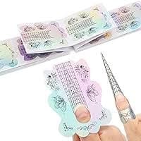 Amazon.com : AHIER Butterfly-Shape Self-Adhesive Gel Nail Extension Forms - 100PCS Acrylic DIY Tool for UV Gel Guide Stickers : Beauty & Personal Care