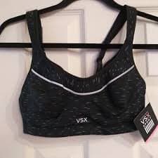 NEW Victoria's Secret 32B VS Black Knockout High Impact Front-Close Sport Bra | eBay