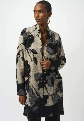 Joseph Ribkoff Abstract Print Long Cardigan