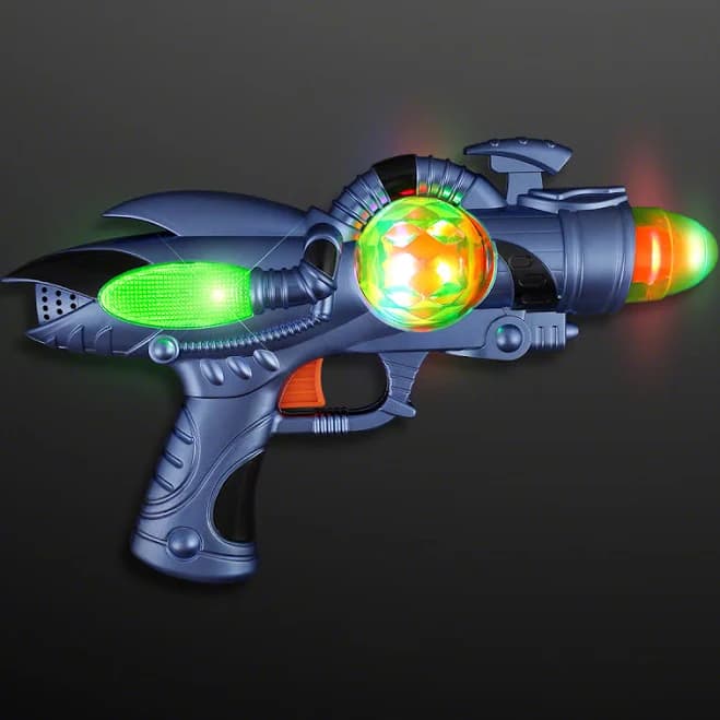 Space Sounds Light Up Gun Toy by FlashingBlinkyLights