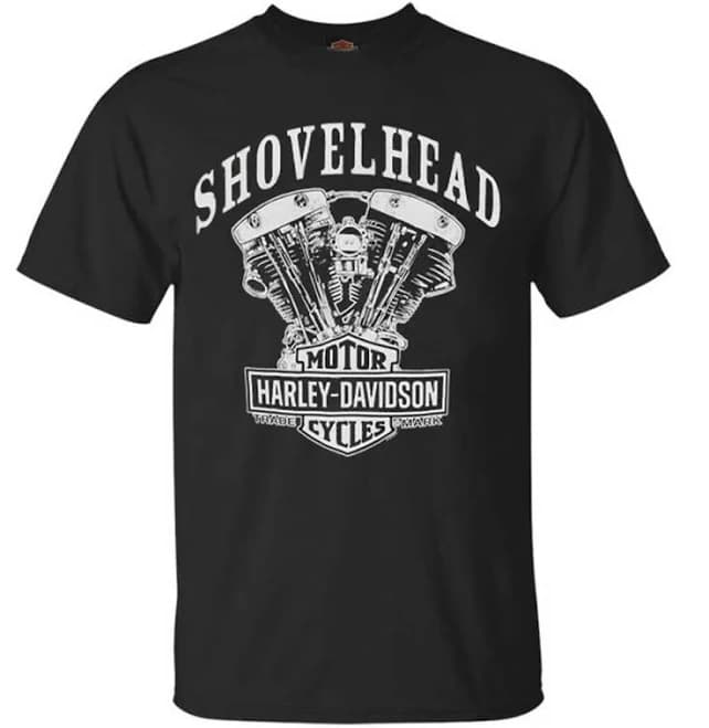 Harley-Davidson Men's Shovelhead Engine T-Shirt