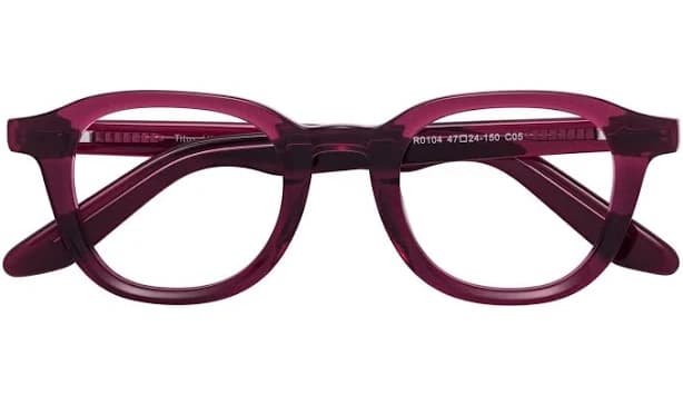 Spring Hinges Acetate Oval Full-Rim Eyeglasses