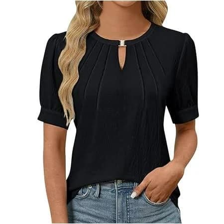 Women's Dressy Casual Keyhole Top