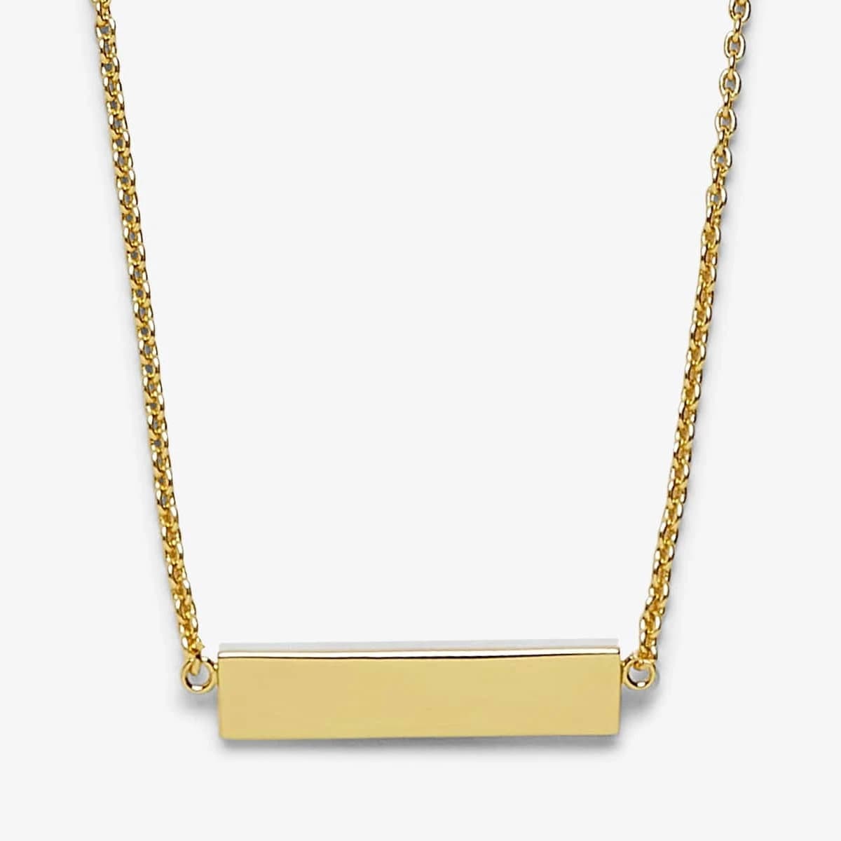 Puravida Demi-Fine Engravable Gold Metal Necklace