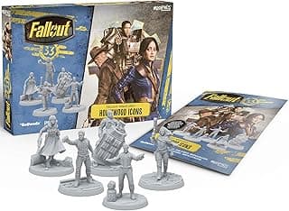 Modiphius Entertainment: Fallout Miniatures - Hollywood Icons - 5 Miniatures & Bases, Unpainted & Unassembled, Tabletop PRG Set, Amazon TV Show Tie-in
