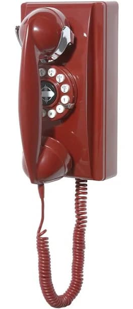 Crosley Red 302 Reproduction Wall Phone