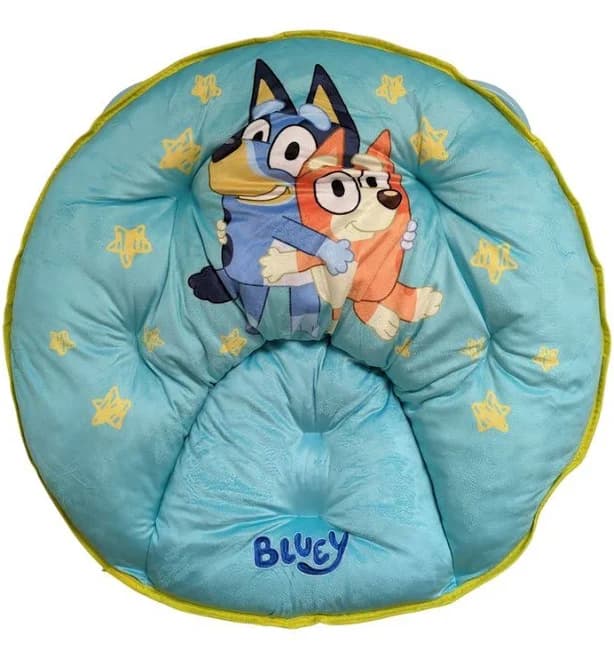 Idea Nuova Other | Licensed 27" Kids Folding Saucer Chair With Durable Steel Frame - Bluey & Bingo | Color: Blue/Tan | Size: See Photo | Thelcshop's
